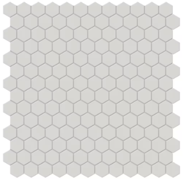 Halo Grey 1" Hexagon 