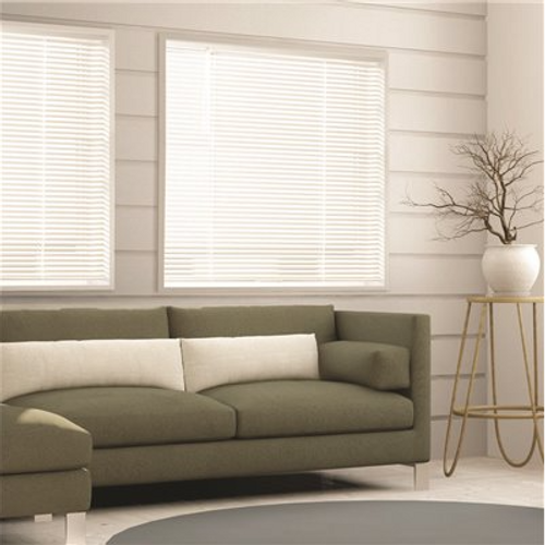 Alabaster Cordless Aluminum Blinds 27x72x1