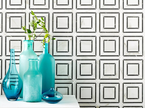 San Giorgio Calacatta Laganza Porcelain Mosaic 12 x 12