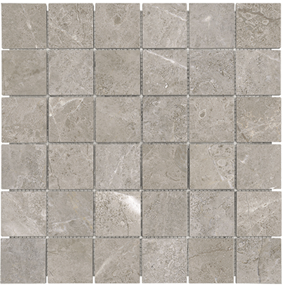 RITZ GRAY 2X2 HONED MARBLE MOSAIC 