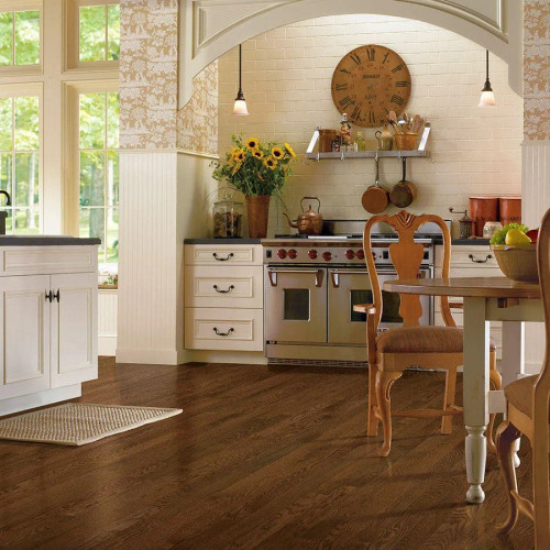 Bruce American Originals Deep Russet Oak 3/8 in. x 3 in. Smooth Engineered Hardwood Flooring