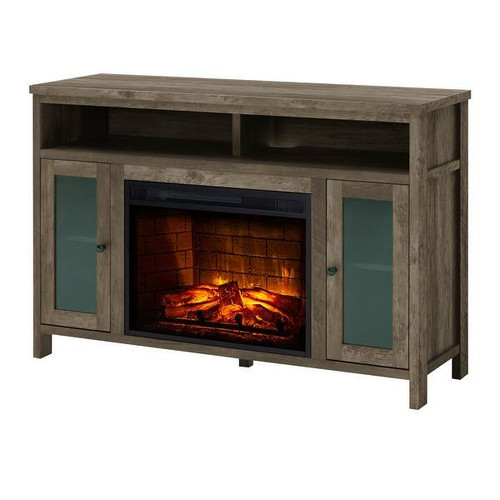  DAVIS 48" INFRARED MEDIA ELECTRIC FIREPLACE WITH GLASS DOORS