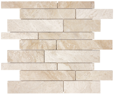 76-413 IMPERO REALE RANDOM STRIP HONED MARBLE MOSAIC