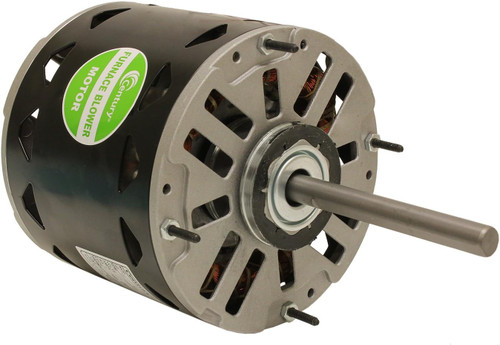 York/Century Blower Motor, 1/2 HP, 1075 RPM, 3-Speed, Reversible, 115V