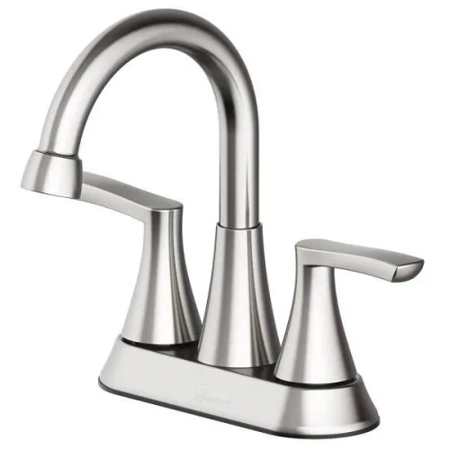 Seasons Raleigh 158062 Two-Handle Bath Faucet with Pop-Up, Brushed Nickel, 1.2 GPM