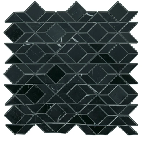 M462 Pietra Divina Nero Marquina Framework Marble Mosaic