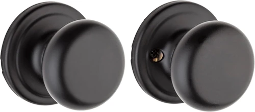 Kwikset Hancock 720H Passage Door Knob, Matte Black
