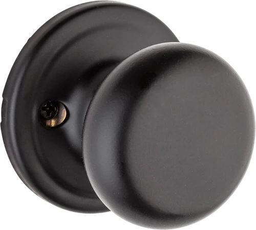 Kwikset Hancock 720H Passage Door Knob, Matte Black