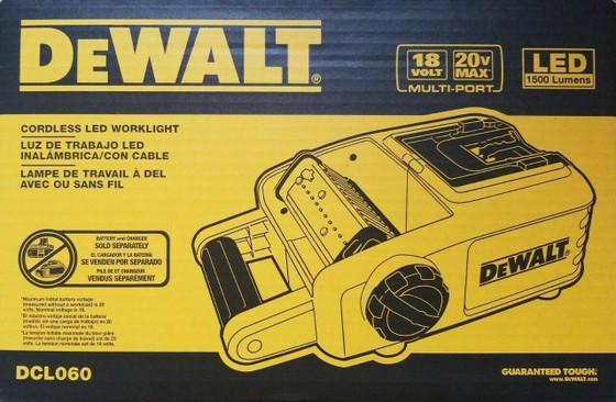 DEWALT (DCL060) 18V/20V MAX LED CORDLESS WORK LIGHT - FREE SHIPPING