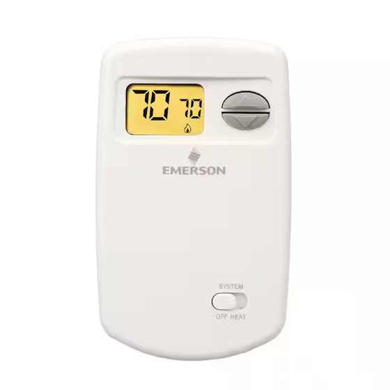 Emerson 1E78140 NonProgrammable Heat Only Thermostat for SingleStage