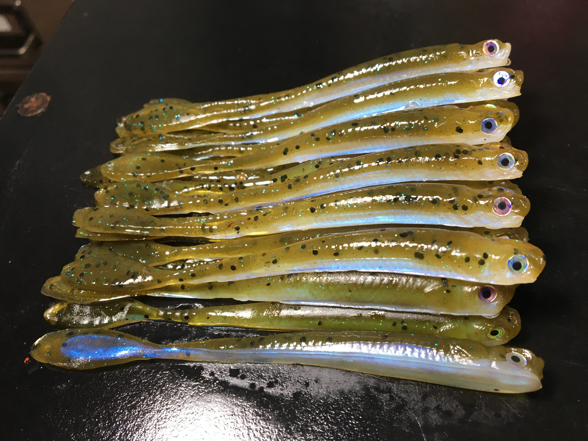 3.5 Drop Shot Minnow Color: Green Pumpkn Blue 30 count pack (Pre Order 2-3  Weeks)