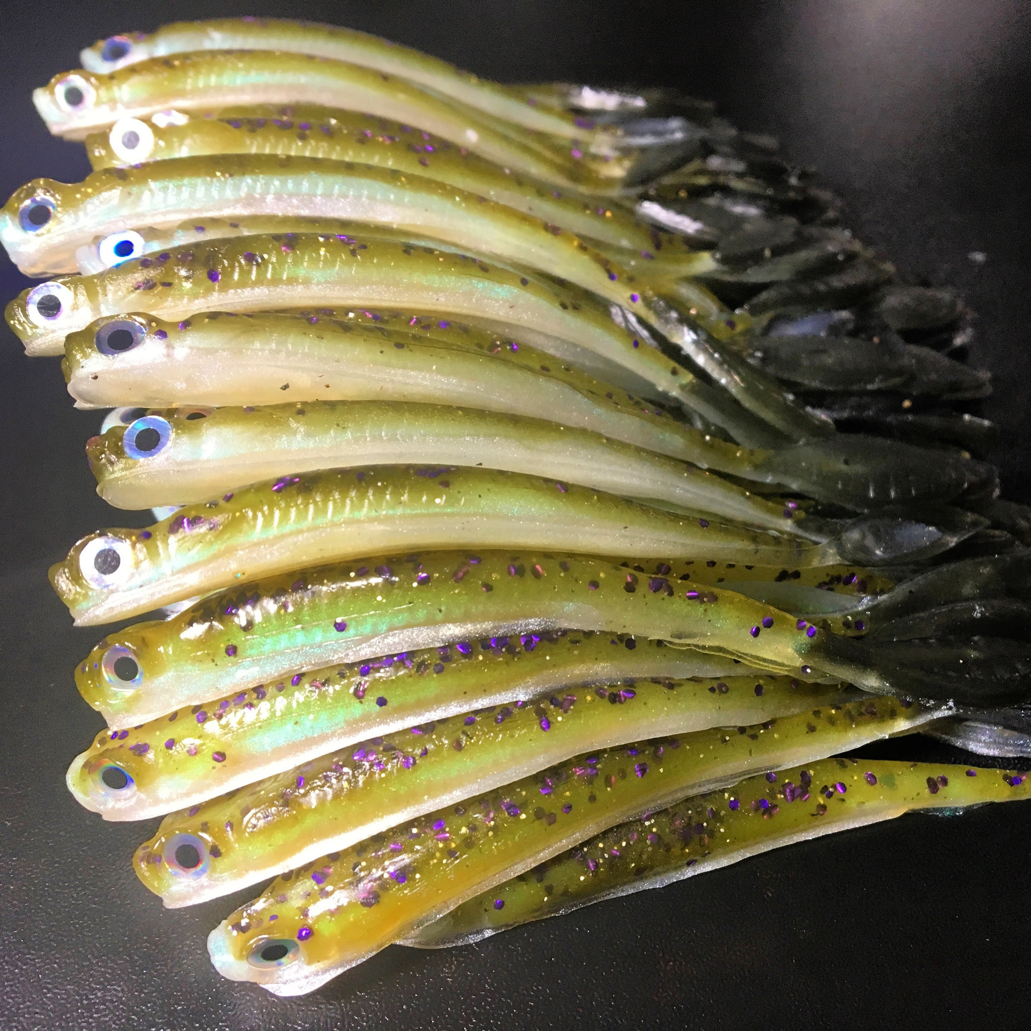 3.5 Drop Shot Minnow Color: Baby Blue Gill 30 count pack (Pre Order 2-3  Weeks) - Paul Krew Custom Baits