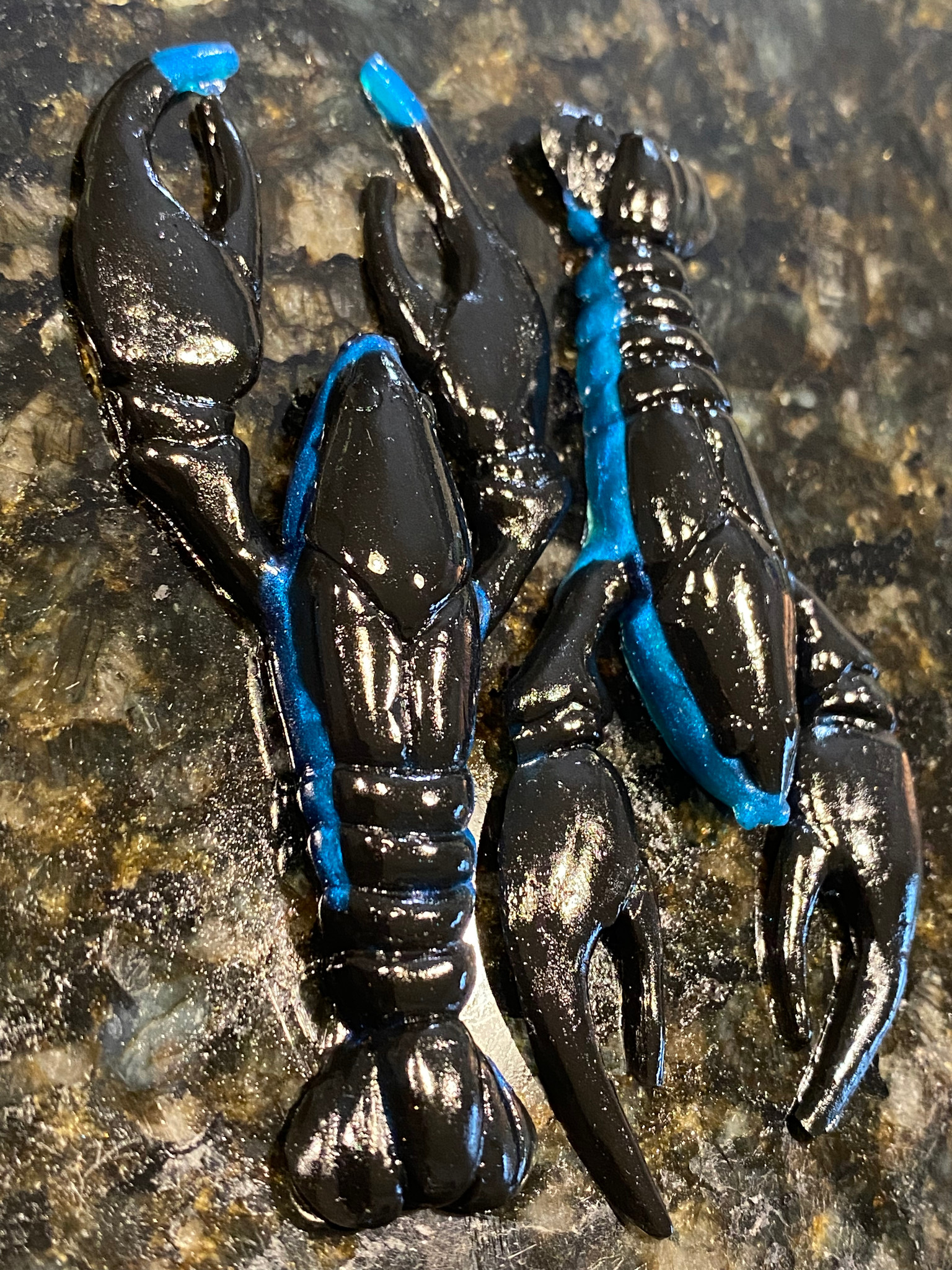 3.5” Live NEKO / Ned Rig Craw Color: Black Shadow 30 count pack (Pre Order  2-3 Weeks)