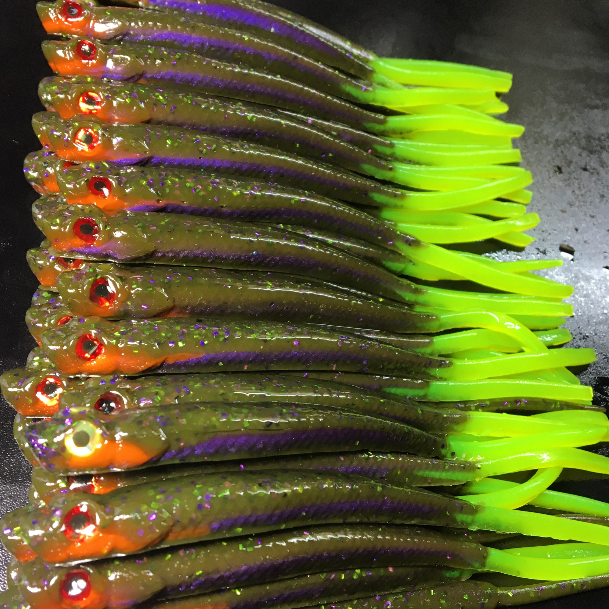 5.5 Ripper Minnow Color: Fish On 25 count pack (Pre Order 2-3 Weeks) -  Paul Krew Custom Baits