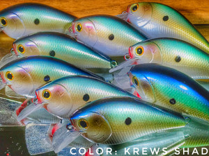 1.5 React! Square Bill Crankbait Color: Krews Shad