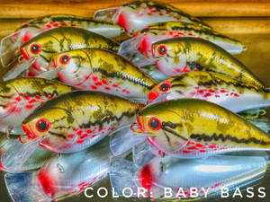 1.5 React! Square Bill Crankbait Color: Baby Bass