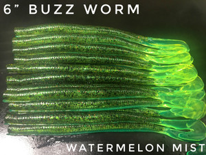 6" Buzz worm Color: Watermelon Mist 30 count pack (Pre Order 2-3 Weeks)