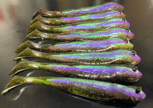 5.5 Slick Swimbait Color: Sweet Watermelon 10 count pack  (Pre Order 2-3 Weeks)