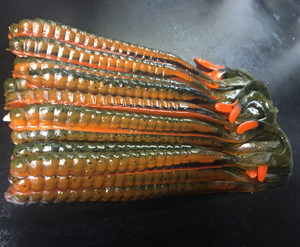 11" Ribbon Tail Worm Color: Natural Craw 25 count pack  (Pre Order 2-3 Weeks)