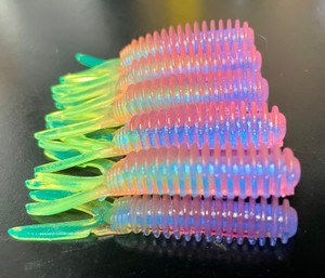 2.5" V-Tail Minnow Color: Morning Dawn Chart 25 Count Pack  (Pre Order 2-3 Weeks)