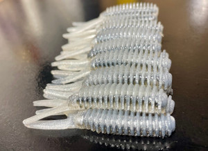 2.5" V-Tail Minnow Color: Gut sack Minnow 25 Count Pack  (Pre Order 2-3 Weeks)