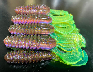 4" VIPER Craw Color: Ultimate Warrior  25 Count Pack  (Pre Order 2-3 Weeks)