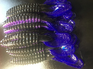 5" Double Wide HULK Craw Color: Lights Out! 15 count pack (Pre Order 2-3 Weeks)