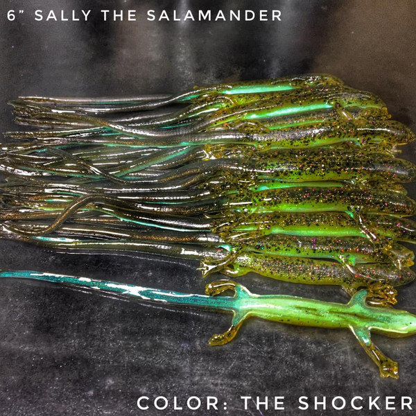 6" Sally Salamander Color: The Shocker 30 Count Pack  (Pre Order 2-3 Weeks)
