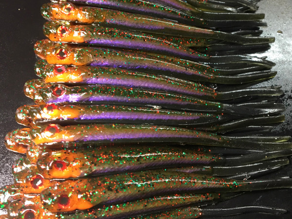 5.5" Ripper Minnow Color: Triple Play 25 count pack  (Pre Order 2-3 Weeks)