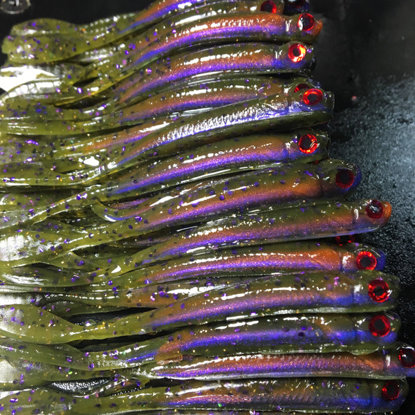 3.5" Drop Shot Minnow Color: ??? 30 count pack  (Pre Order 2-3 Weeks)