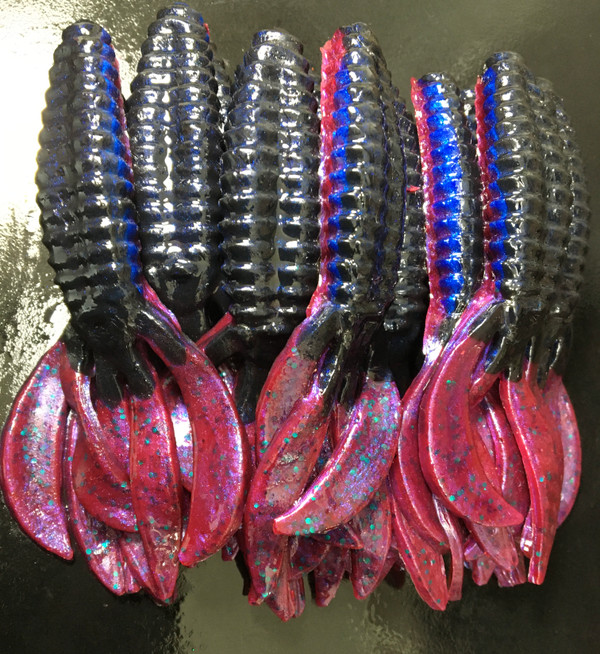 4 1/4 Sniper Craw Color: Double Shot Tequila 30 count pack (Pre Order 2-3 Weeks)