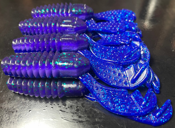 4" VIPER Craw Color: Junebug Magic 25 Count Pack  (Pre Order 2-3 Weeks)