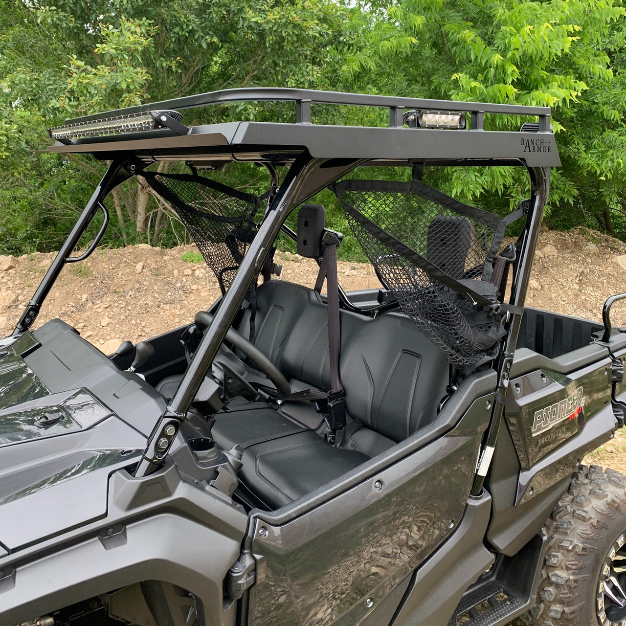 Honda Pioneer 10003 Single Cab Metal Top Roof Rack by Ranch Armor