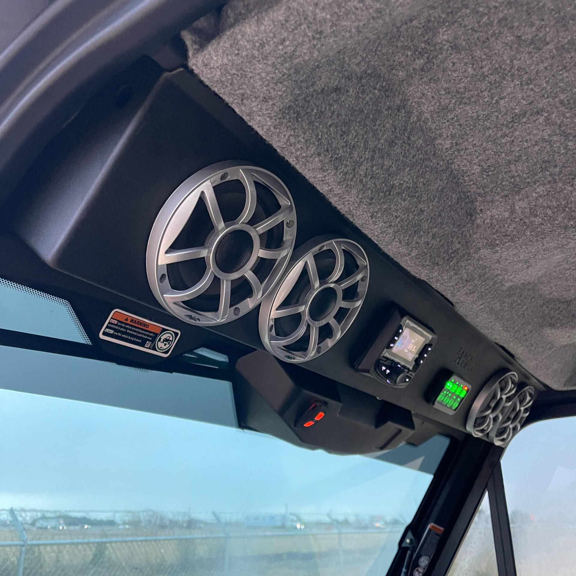 CanAm Defender Overhead Audio/Speaker System Ranch Armor UTV