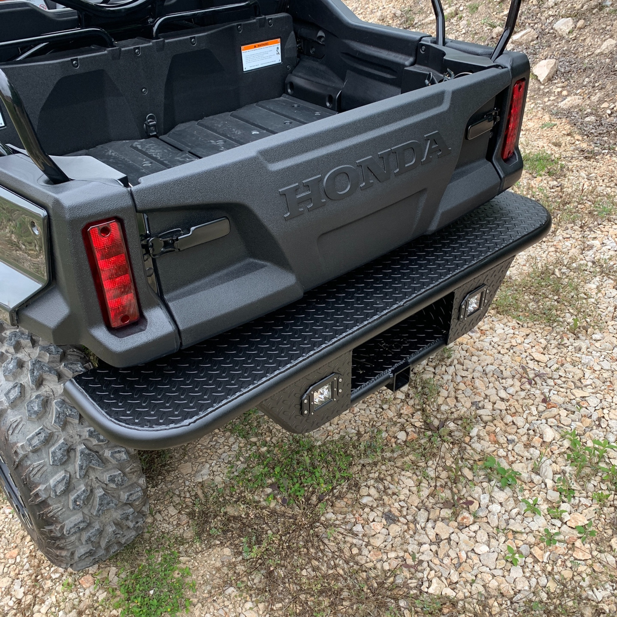 Honda Pioneer Rear Bumper For 1000 3 With Step Built In By Ranch Armor