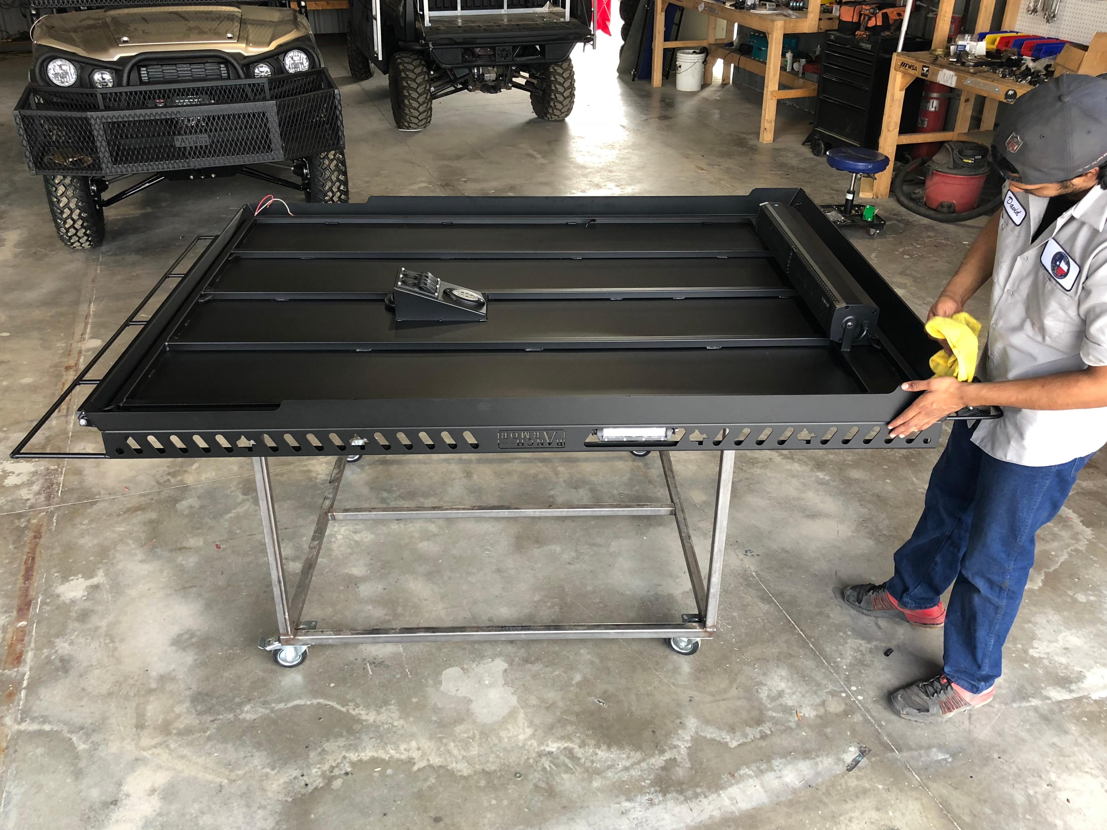 kawasaki-mule-pro-fxt-under-side-prep-of-metal-roof-with-led-lights-sound-bar-by-ranch-armor.jpg kawasaki-mule-pro-fxt-under-side-prep-of-metal-roof-with-led-lights-sound-bar-by-ranch-armor.jpg