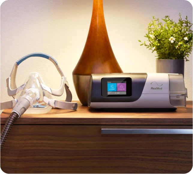 CPAP machine on nightstand