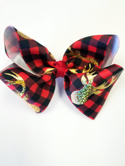 Red Buffalo with Gold Deer