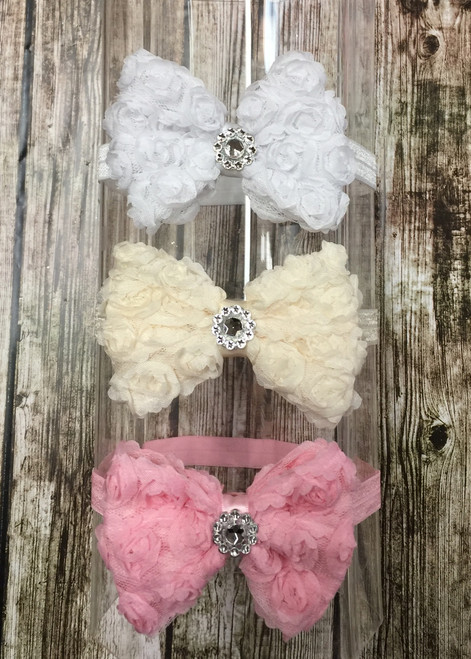 Shabby Bow Stretchy Wrap