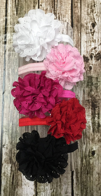 Eyelet Flower Stretchy Wrap