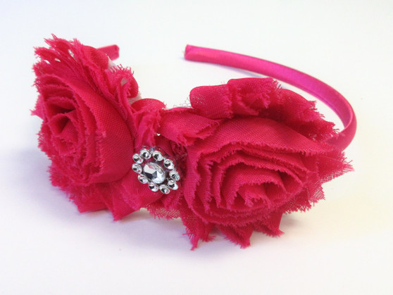 Shabby Flower Headband