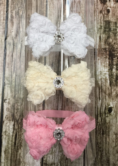 Shabby Bow Stretchy Wrap