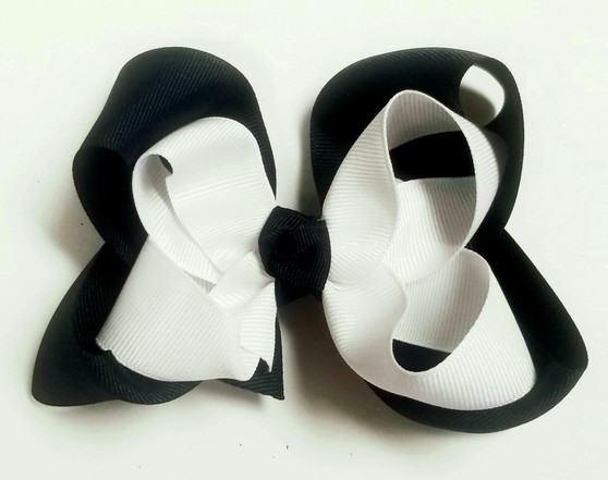 Double Stack Navy & White