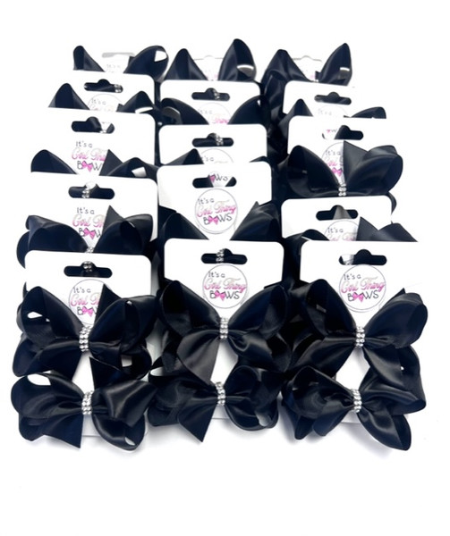 BLACK SATIN DIAMOND SETS