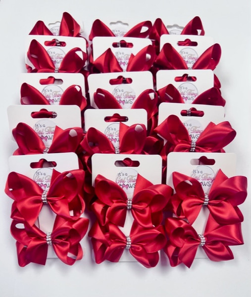 RED SATIN DIAMOND SETS