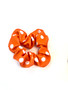 Orange polkadot scrunchie