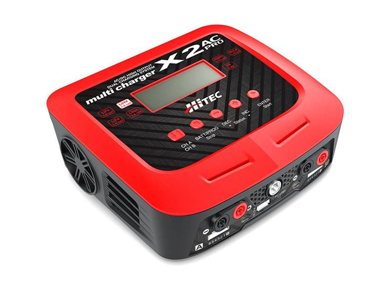 Hitec X2-Pro 2 Port AC/DC Multi-Charger - SkyDronesUSA