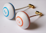 1pair FPV 5.8Ghz High Gain Clover 3 Blade Transmitter w/ 4 Blade Receiving Mushroom RP-SMA 90 Degree Male Antenna Set