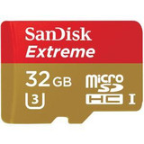 SanDisk Extreme 32GB microSDHC Class 10, U3 Up to 90MB/s Speed
