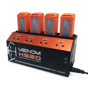 Venom Pro Yuneec H520 & Typhoon H+ 4-Port Battery Charger w/ Dual USB Outputs